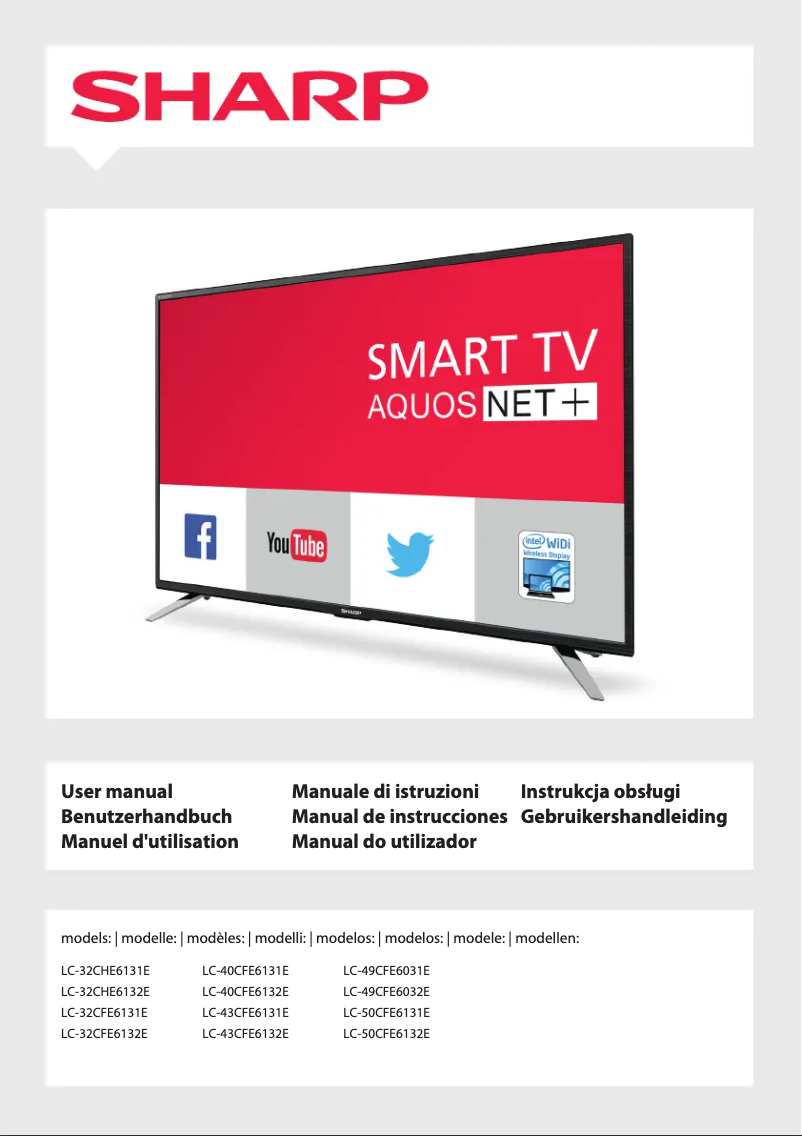 First page image of the manual for LC-49CFE6032E