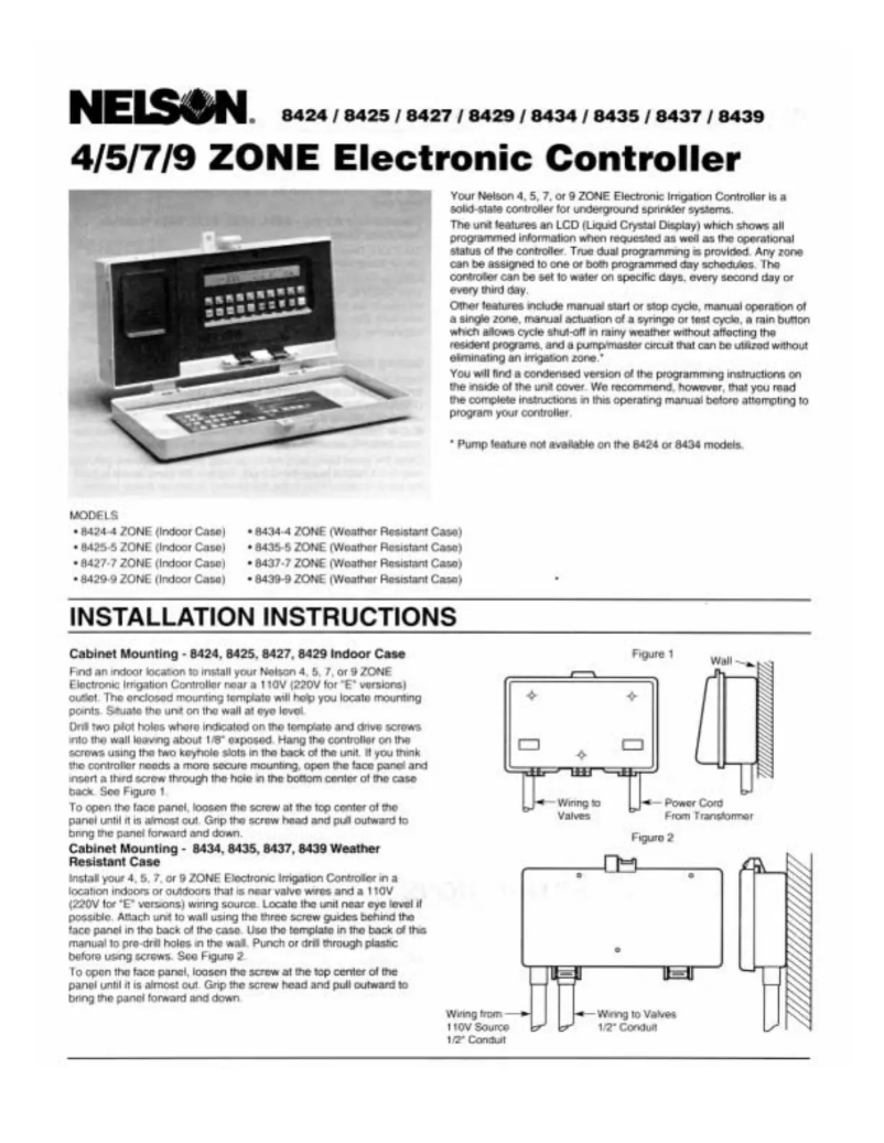 First page image of the manual for 8424 Zone