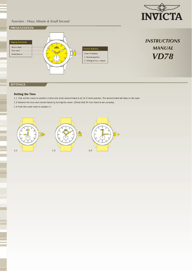 Page 1 de la notice Manuel utilisateur Invicta Akula 32184