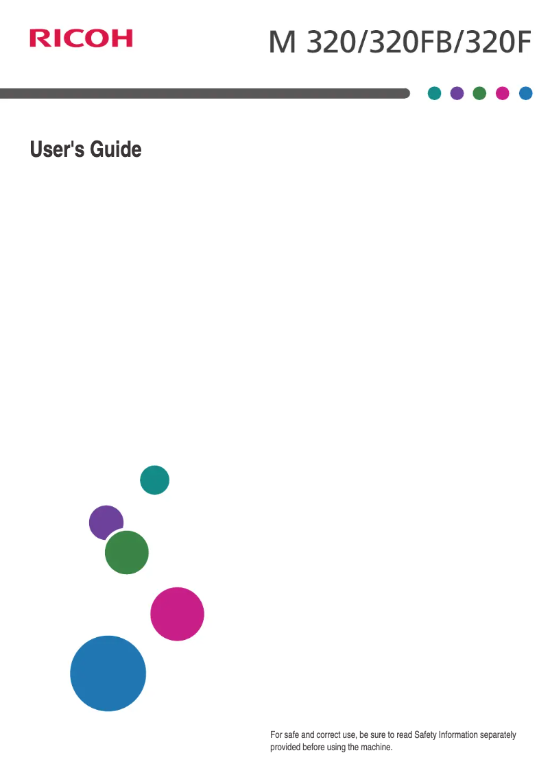 First page image of the manual for M 320F