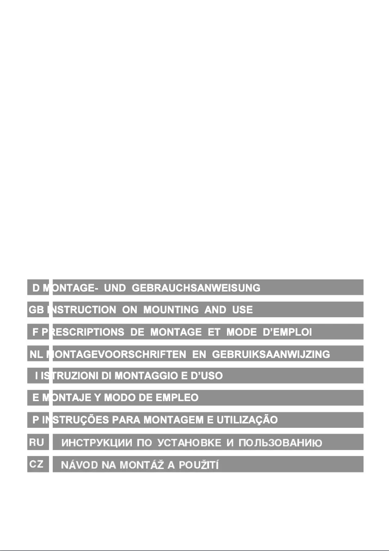 First page image of the manual for RHD 8 IN