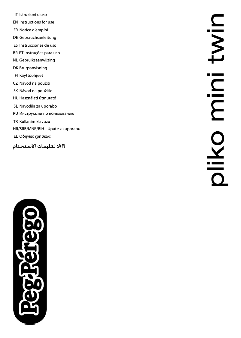 Page 1 of the manual User Manual Peg Perego Pliko mini twin