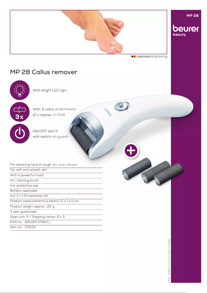 First page image of the manual for MP 28