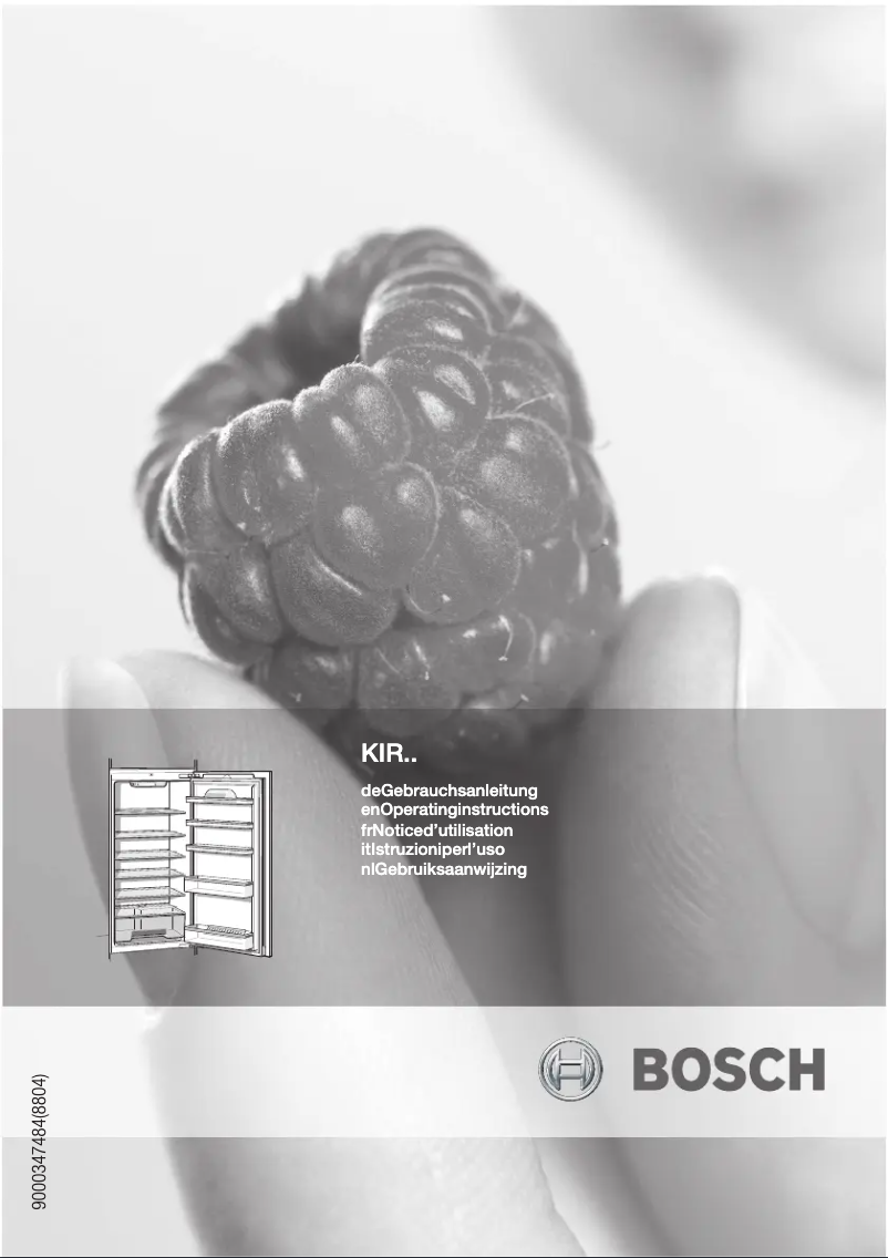 Page 1 of the manual User Manual Bosch KIR24A51
