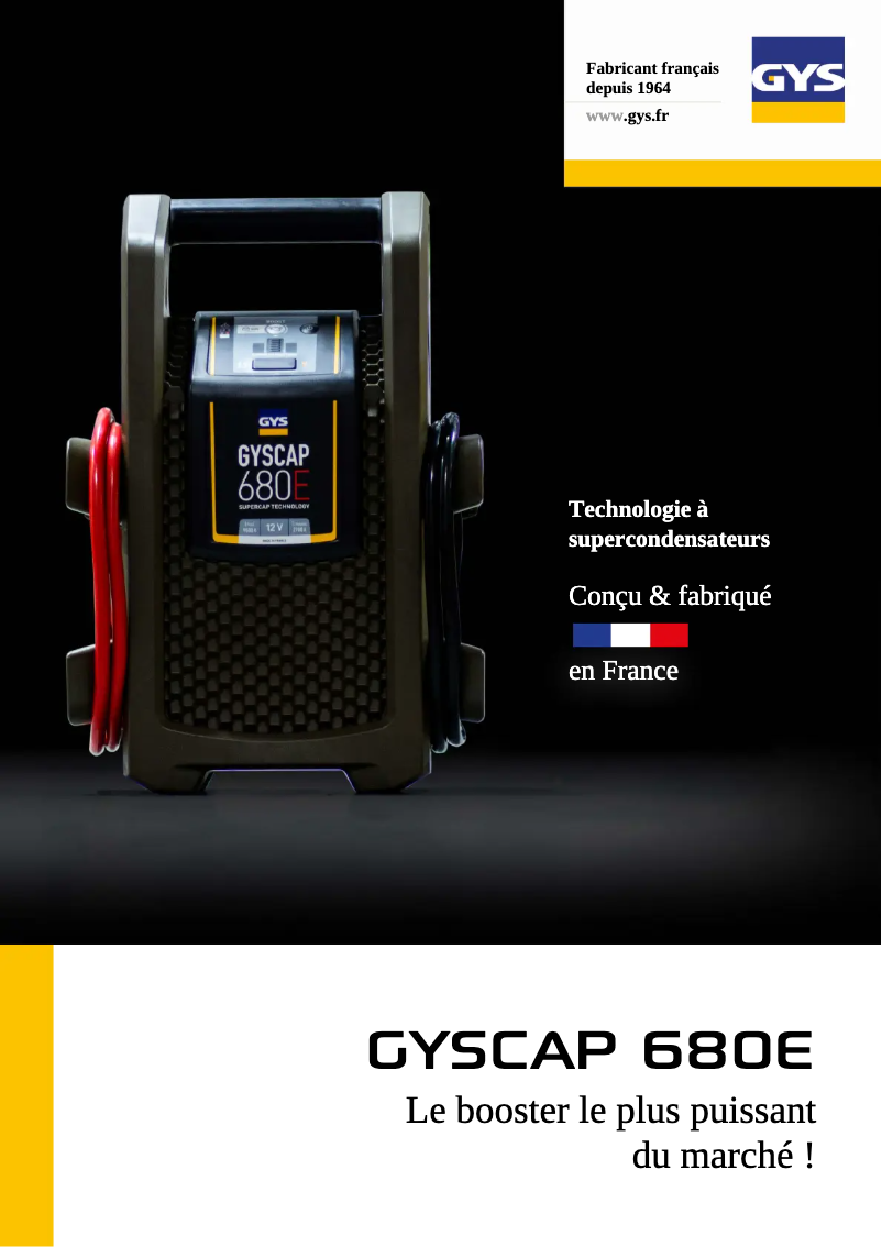 First page image of the manual for Gyscap 680E