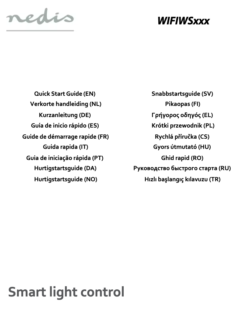 Page 1 of the manual User Manual Nedis WIFIWS10WT