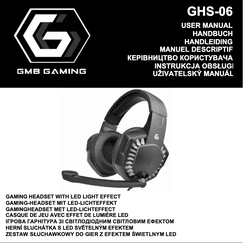 Page 1 of the manual User Manual Gembird GHS-06