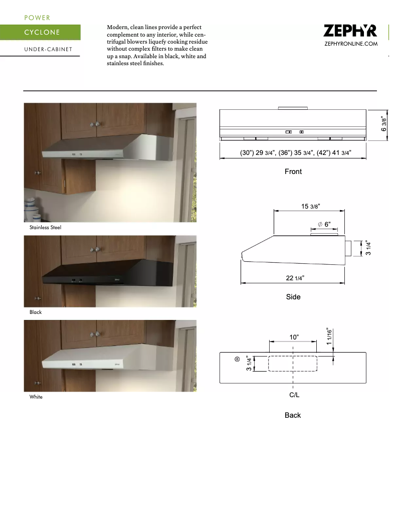 Page 1 of the manual User Manual Zephyr AK6500BBS