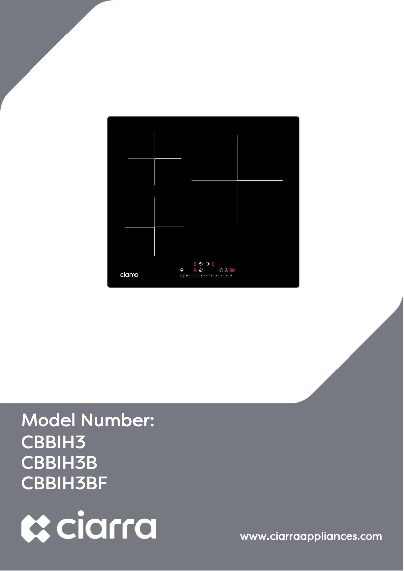 First page image of the manual for CBBIH3BF