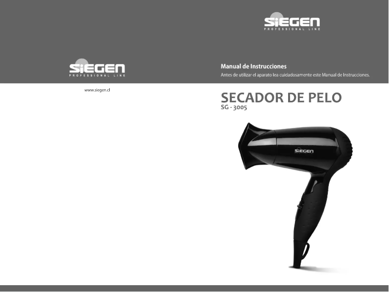 First page image of the manual for SG-3005