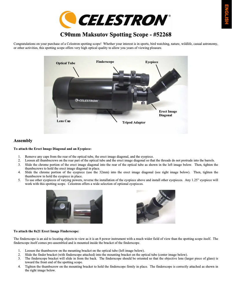 First page image of the manual for C90 MAK