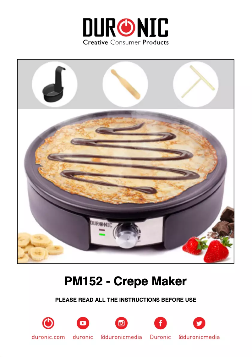 First page image of the manual for PM152