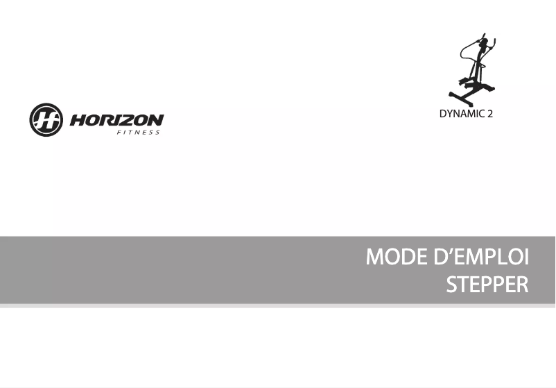 Page 1 of the manual User Manual Horizon Fitness DYNAMIC 2