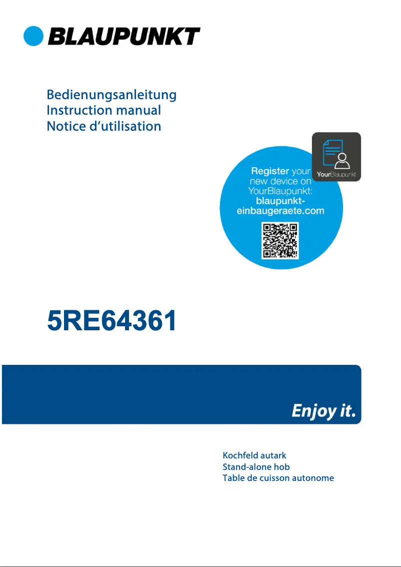 Page 1 of the manual Installation Guide Blaupunkt 5RE64361