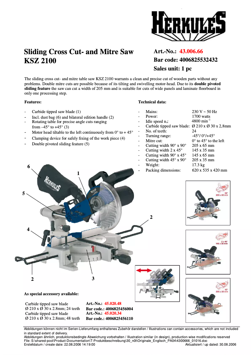 Image de la première page du manuel de l'appareil KSZ 2100