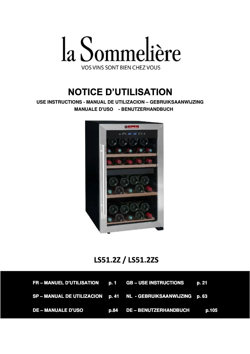 First page image of the manual for LS51.2Z