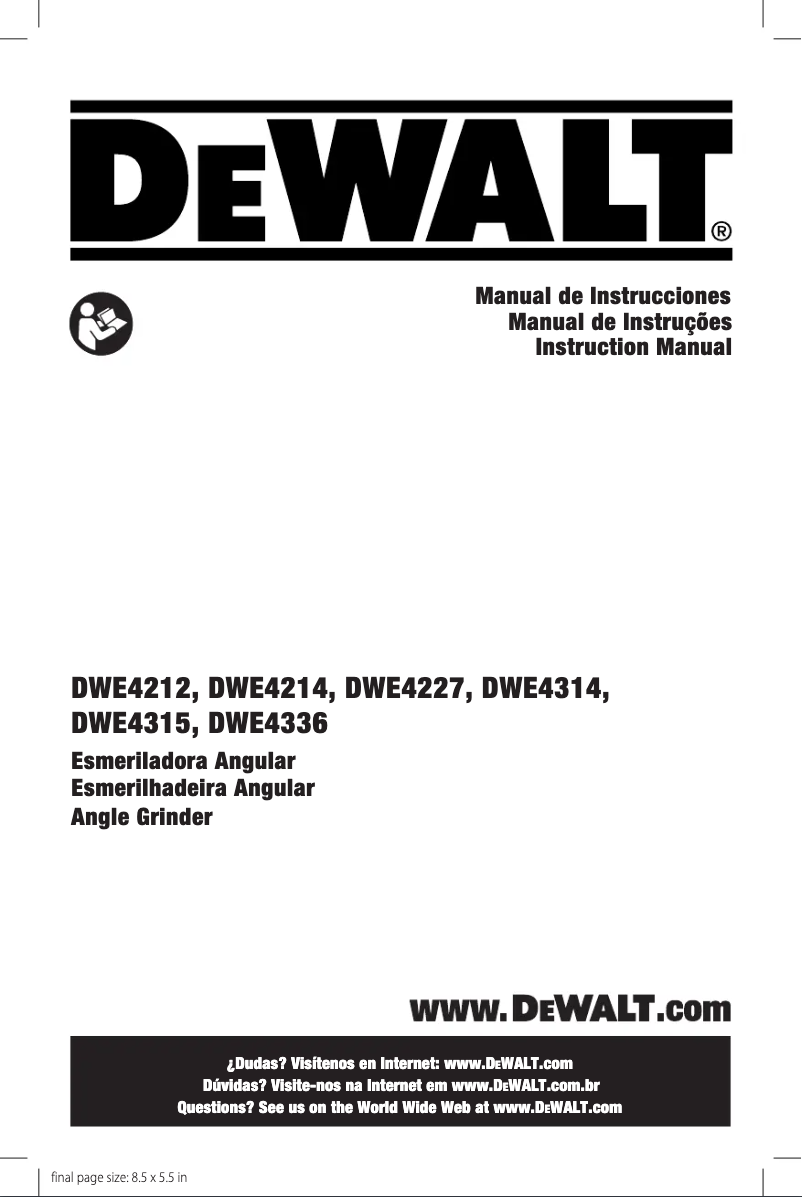 First page image of the manual for DWE4212