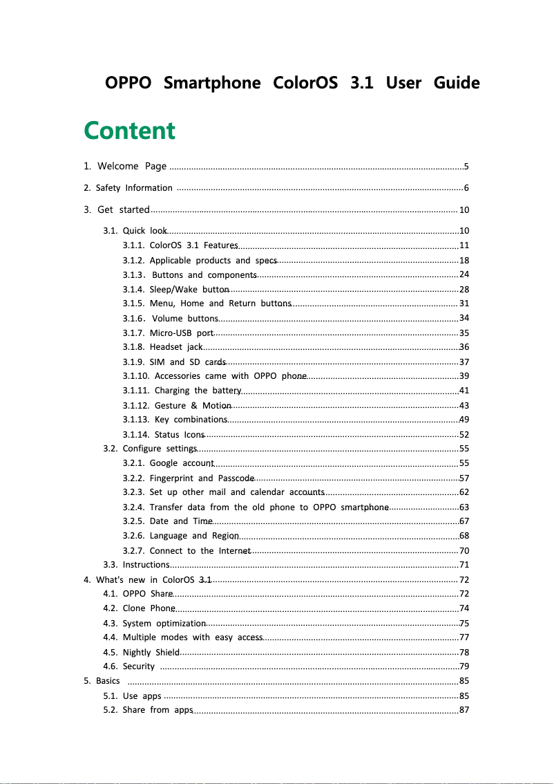 First page image of the manual for F3 Lite