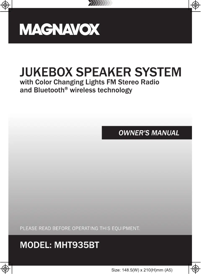 Page 1 of the manual User Manual Magnavox MHT935BT
