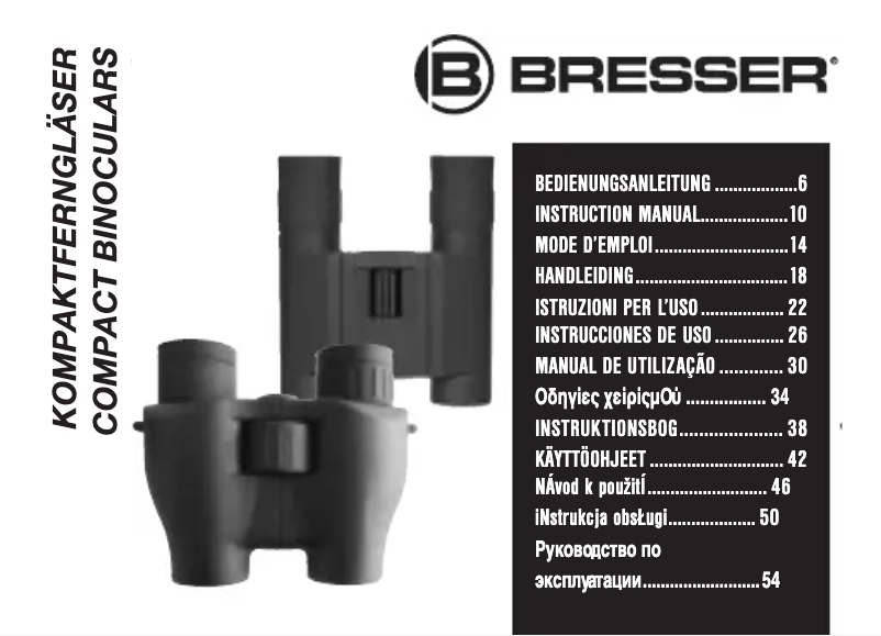 Page 1 of the manual User Manual Bresser Travel 8x22