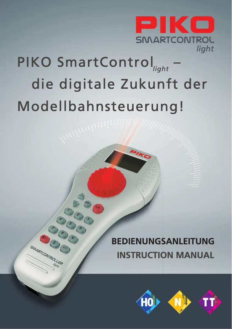 First page image of the manual for SmartControl light