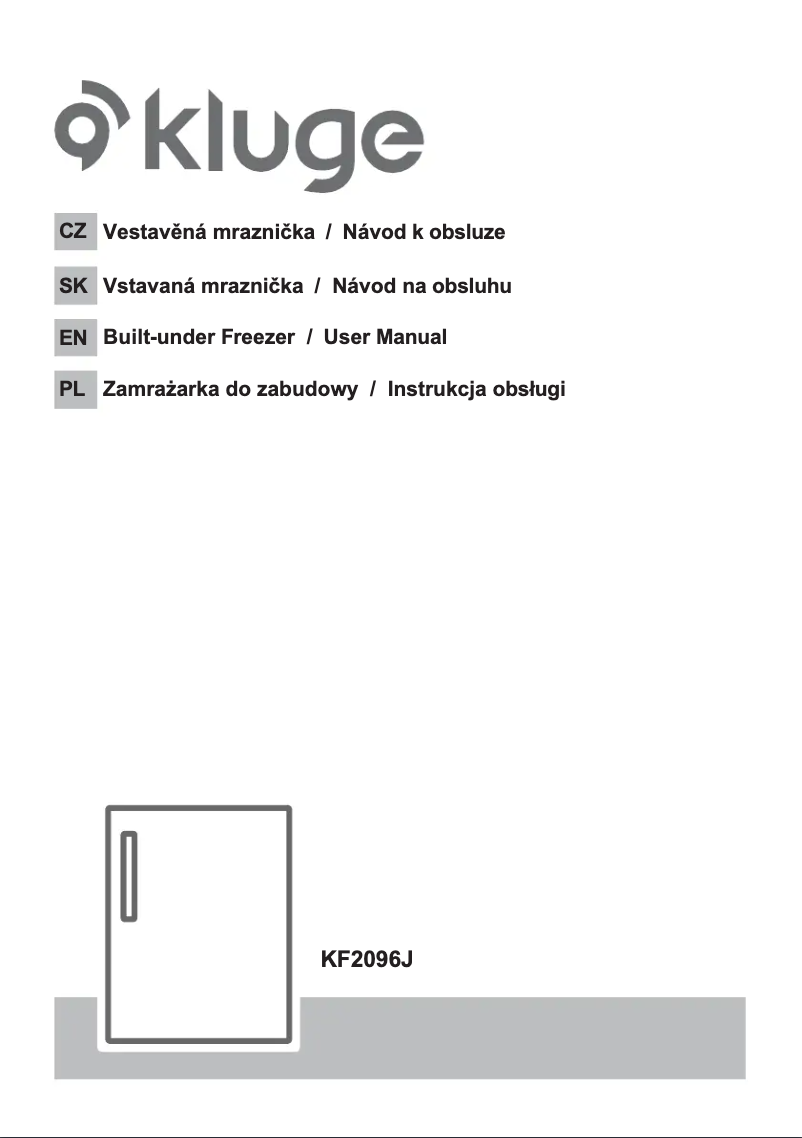 Page 1 of the manual User Manual Kluge KF2096J