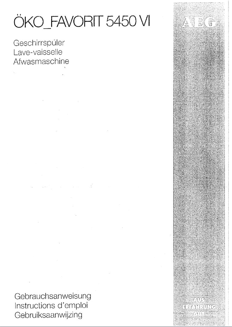 First page image of the manual for Favorit 5450 IV