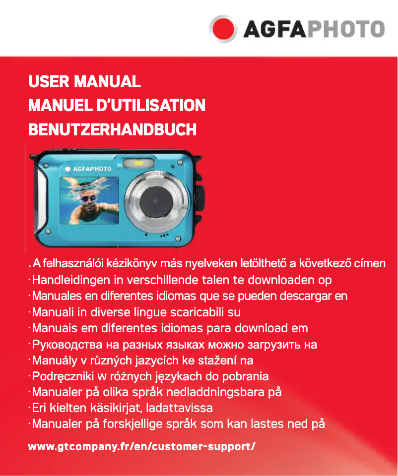 Page 1 of the manual User Manual Agfa Realishot WP8000