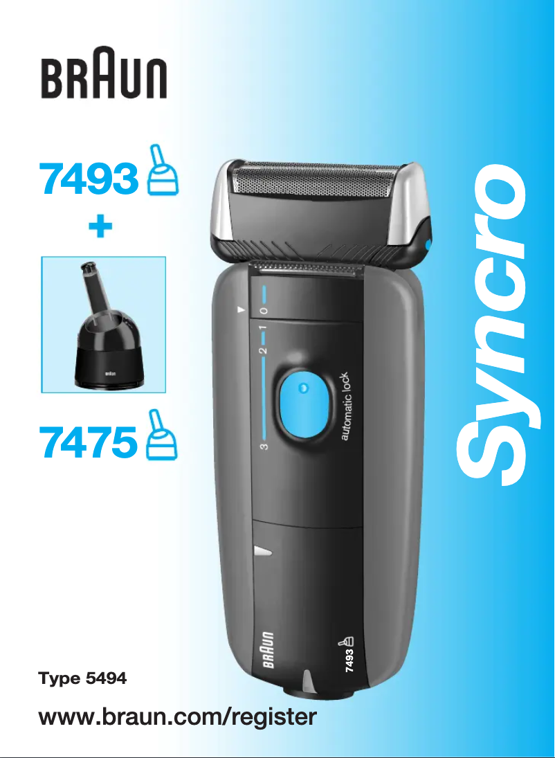 First page image of the manual for Syncro 7475