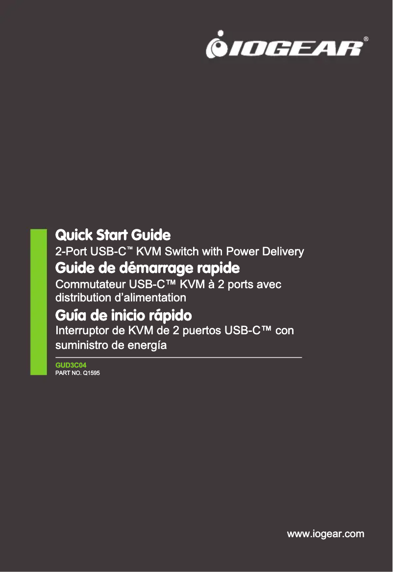 Page 1 of the manual User Manual iogear GUD3C04