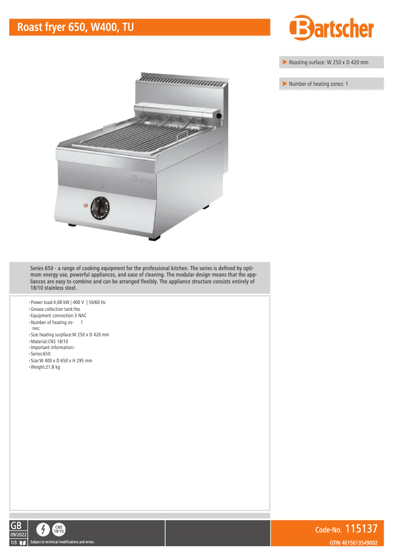 First page image of the manual for 115137