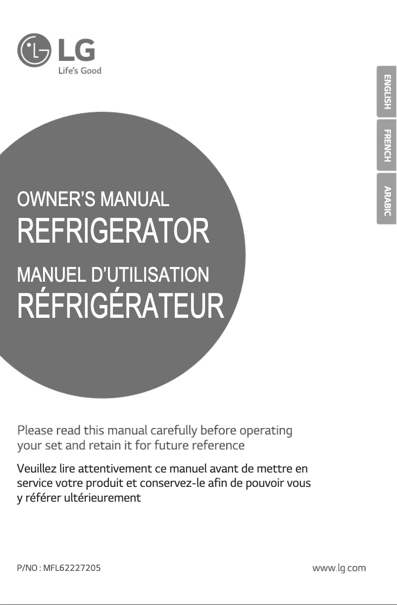 Page 1 of the manual User Manual LG GL-B252VPGY