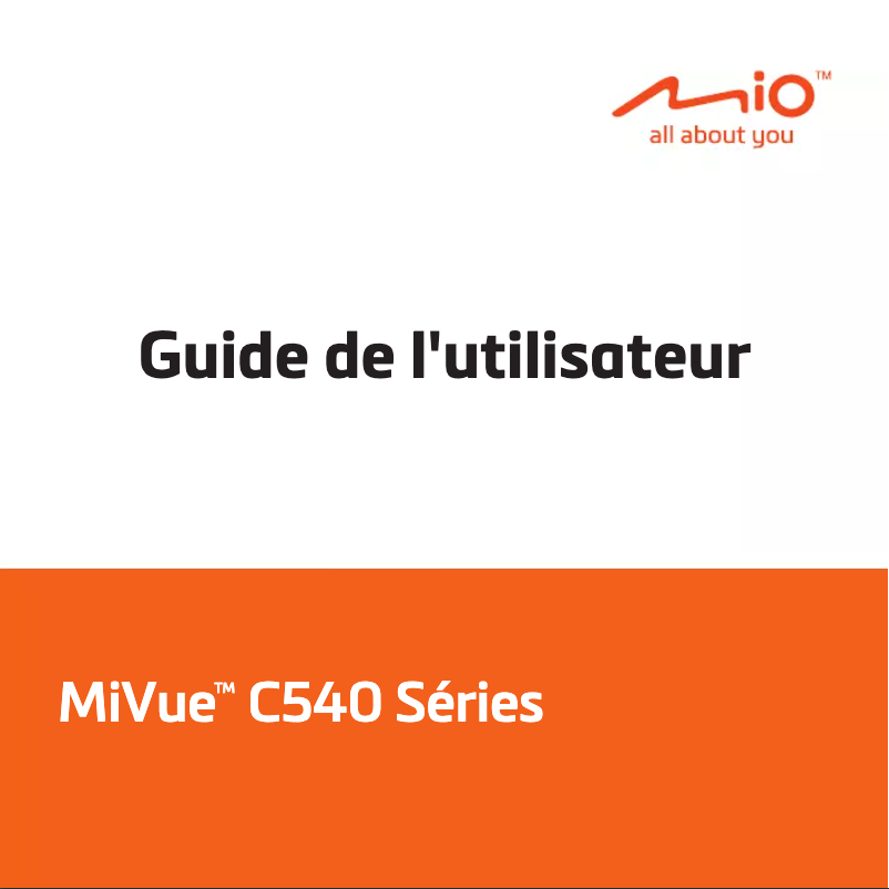First page image of the manual for MiVue C540