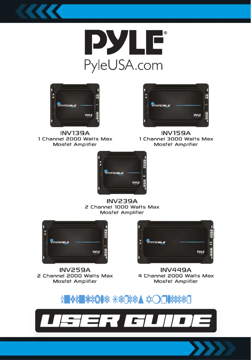 First page image of the manual for INV239A