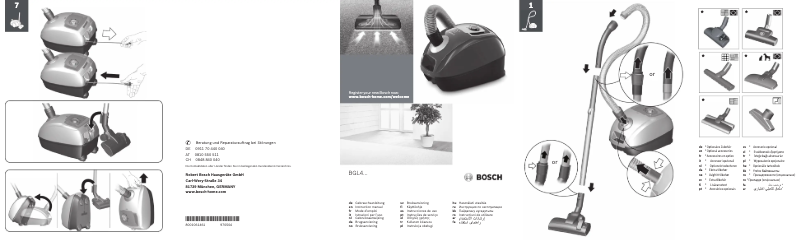 Page 1 of the manual User Manual Bosch BGL4310GB