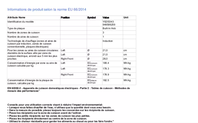First page image of the manual for Y62IS343