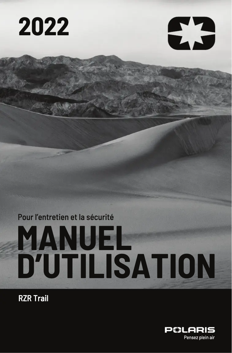 Page 1 of the manual User Manual Polaris RZR Trail Premium (2022)