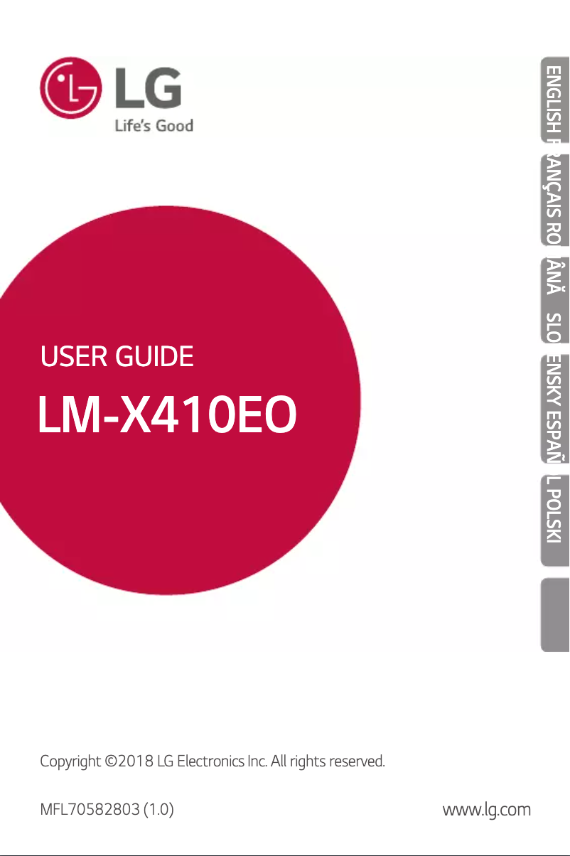 Page 1 of the manual User Manual LG K11