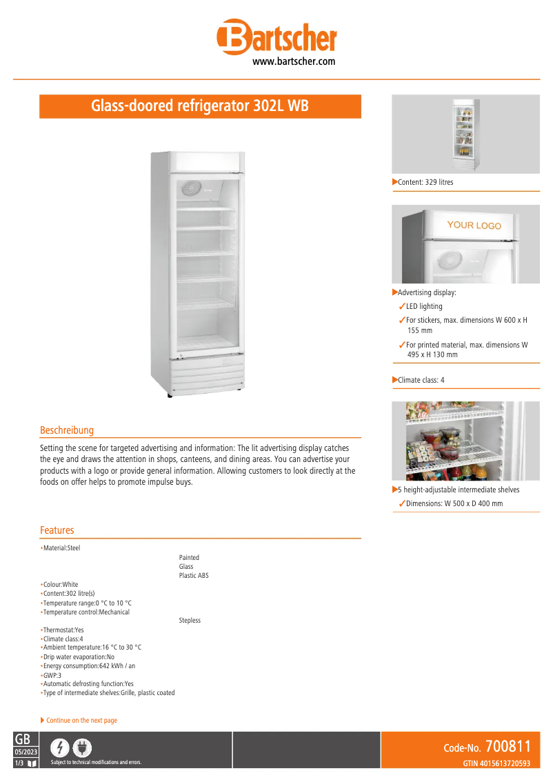 First page image of the manual for 700811