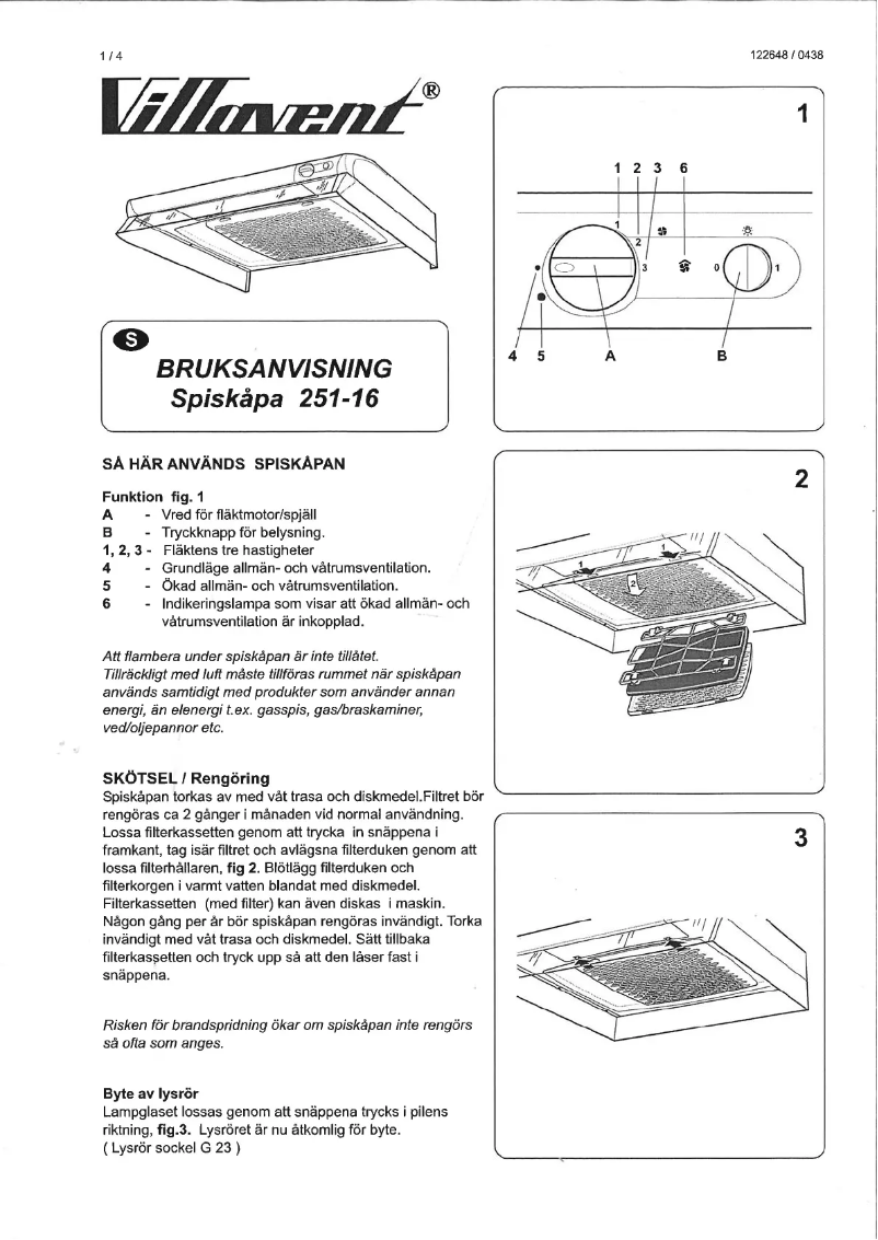 Page 1 of the manual User Manual Villavent 251-16