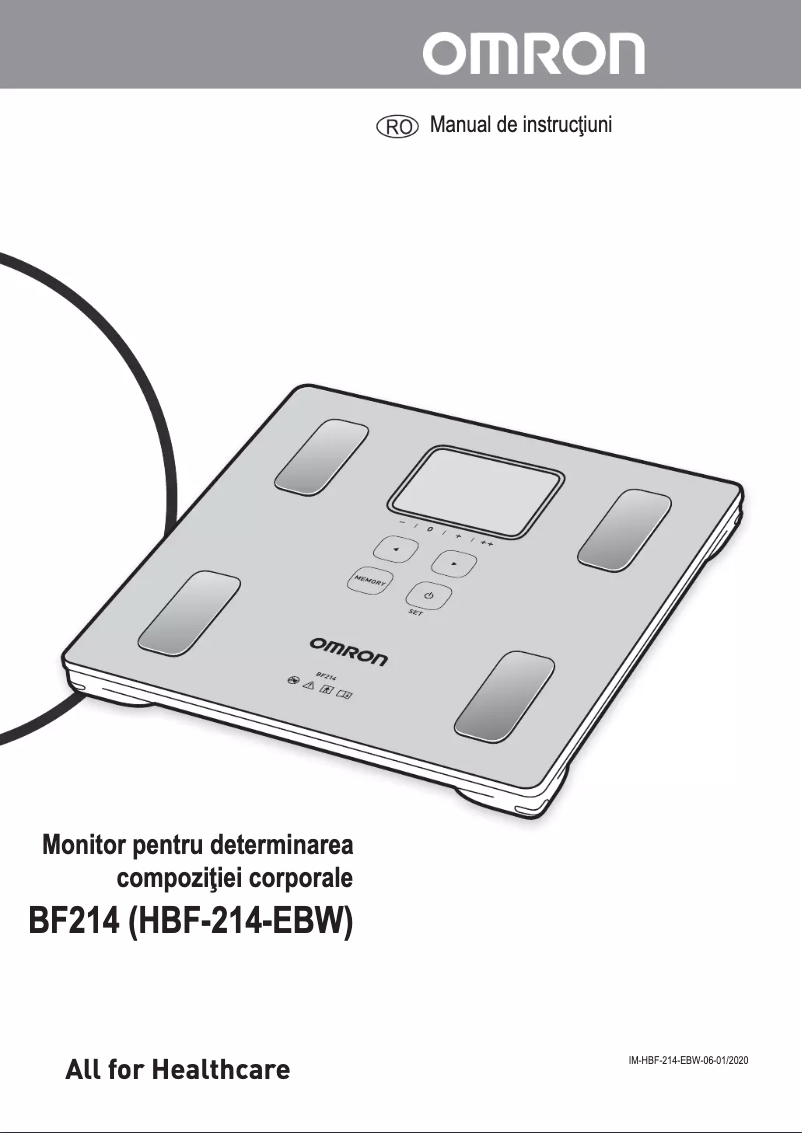 First page image of the manual for BF214