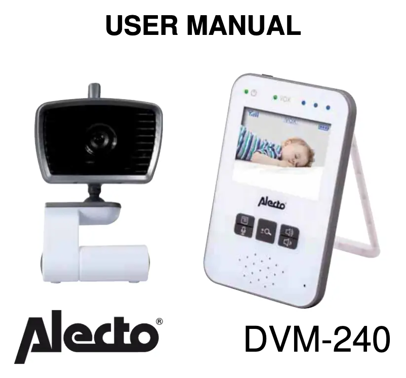 Page 1 of the manual User Manual Alecto DVM-240