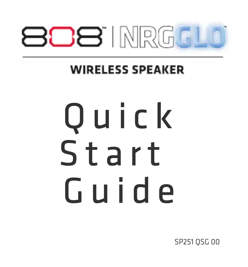 First page image of the manual for NRG Glo