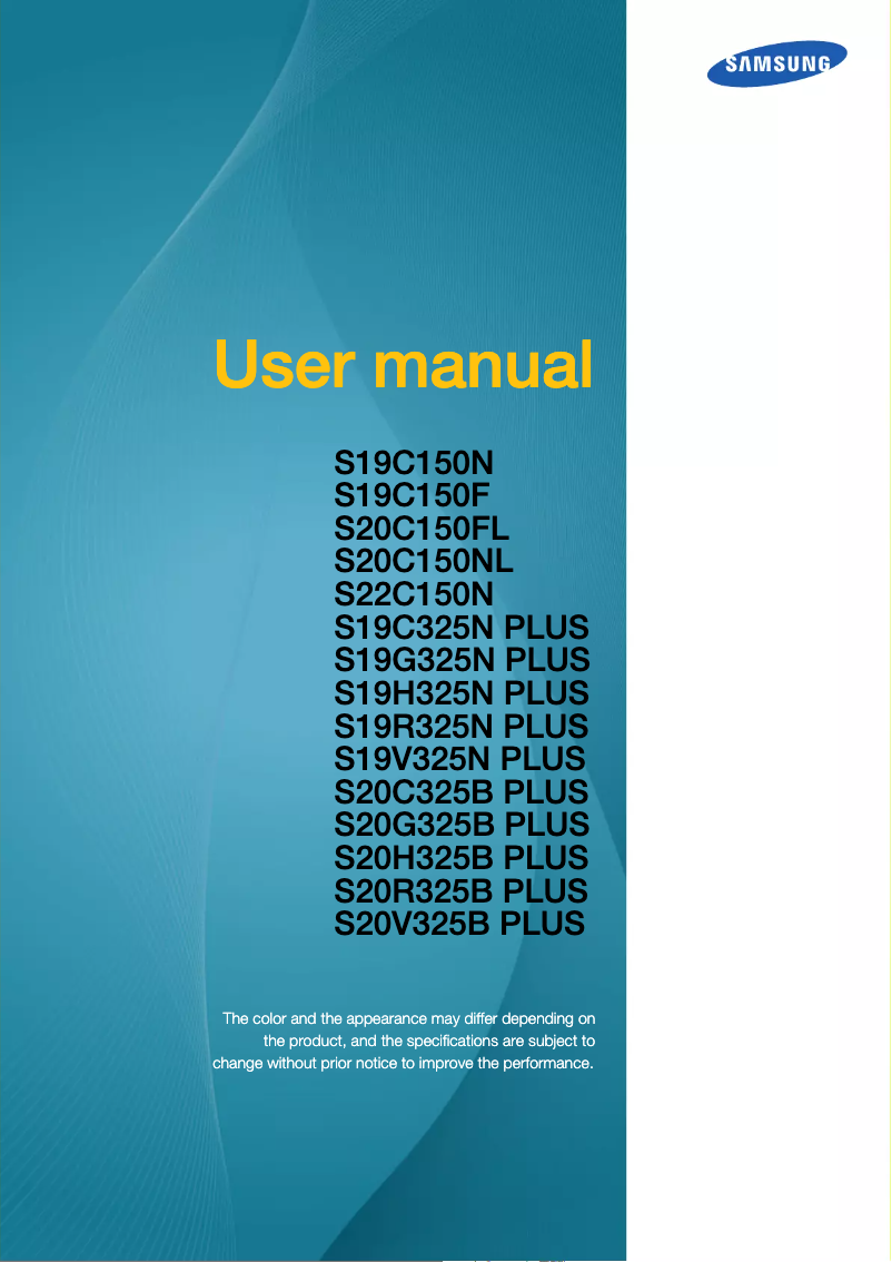 First page image of the manual for S20C150NL
