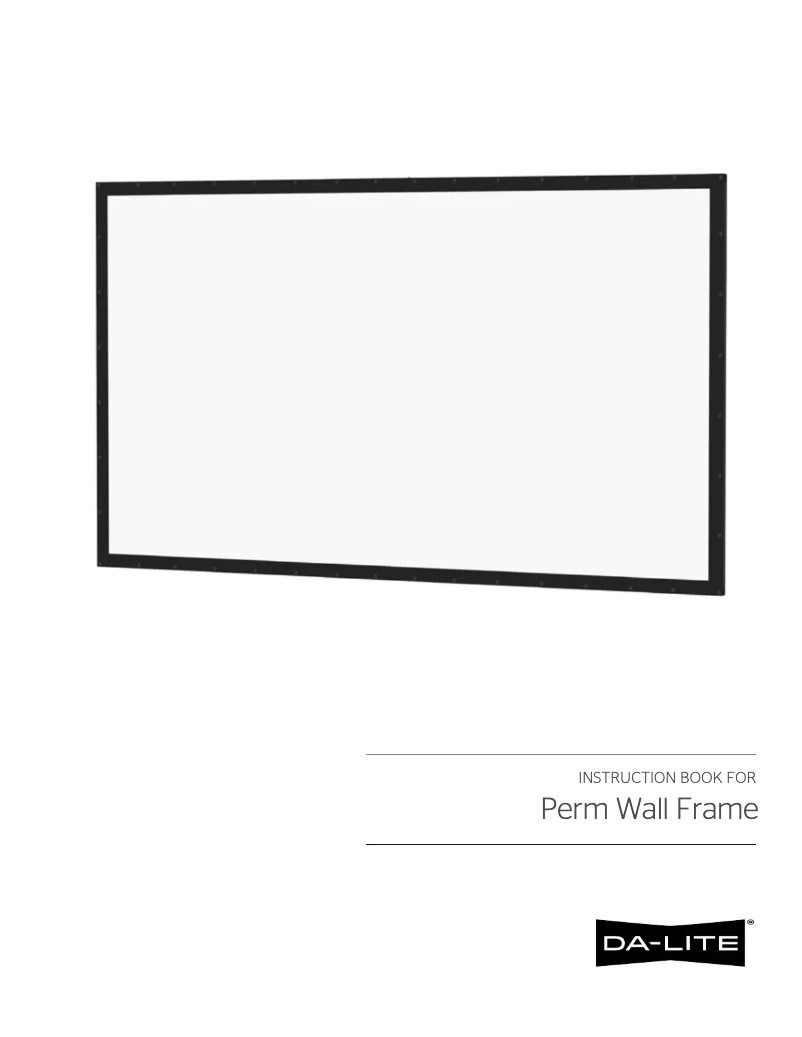 First page image of the manual for Perm-Wall 78676