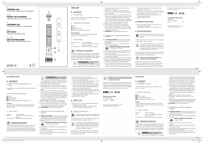First page image of the manual for IAN 67143
