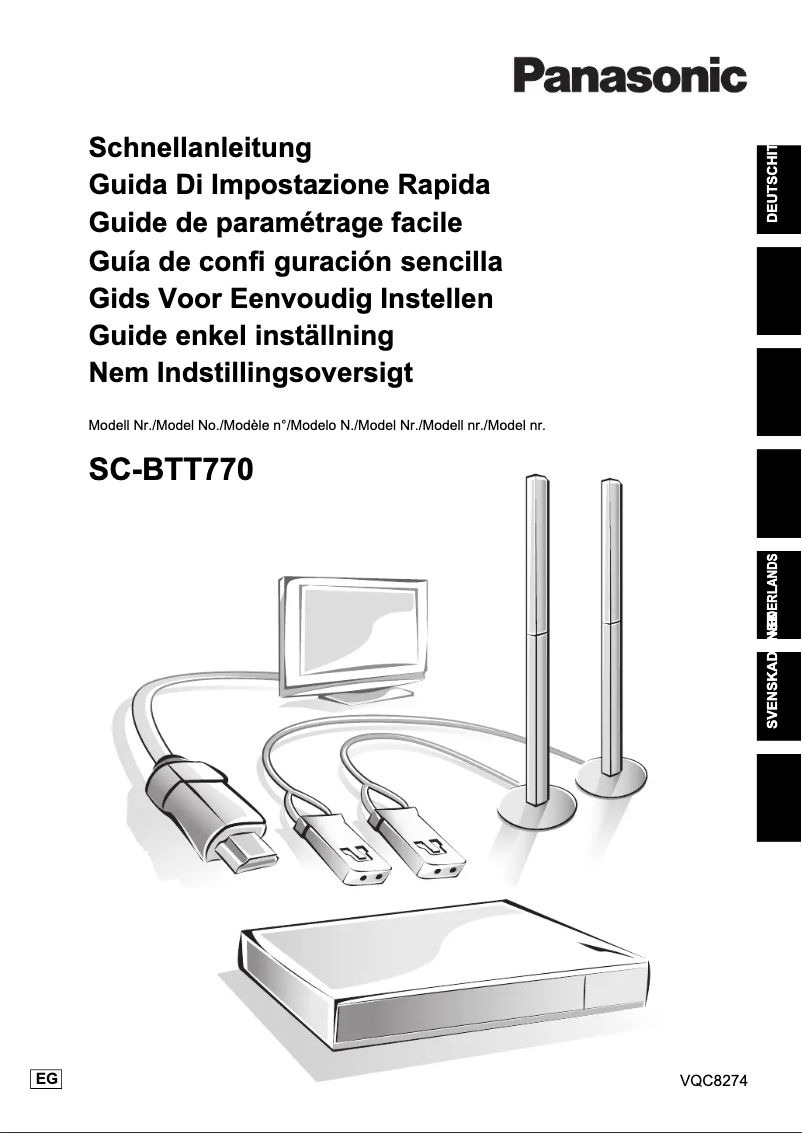 Page 1 of the manual User Manual Panasonic SC-BT770