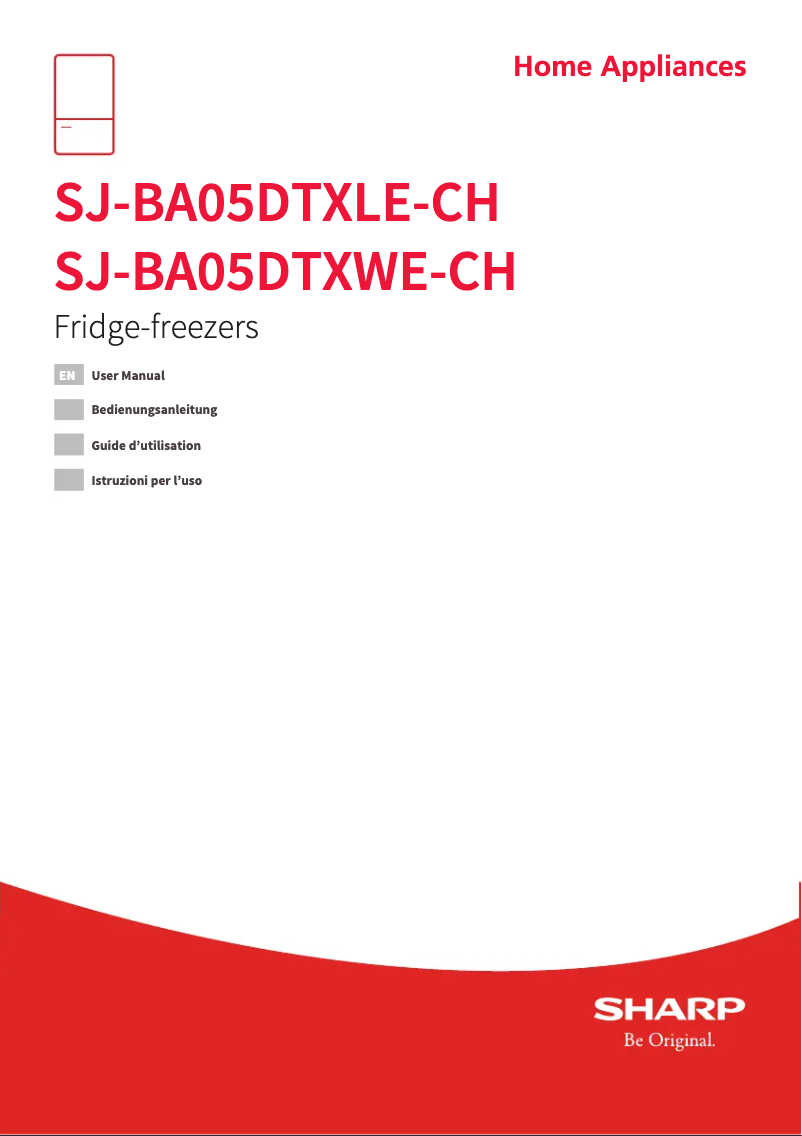 First page image of the manual for SJ-BA05DTXWE-CH