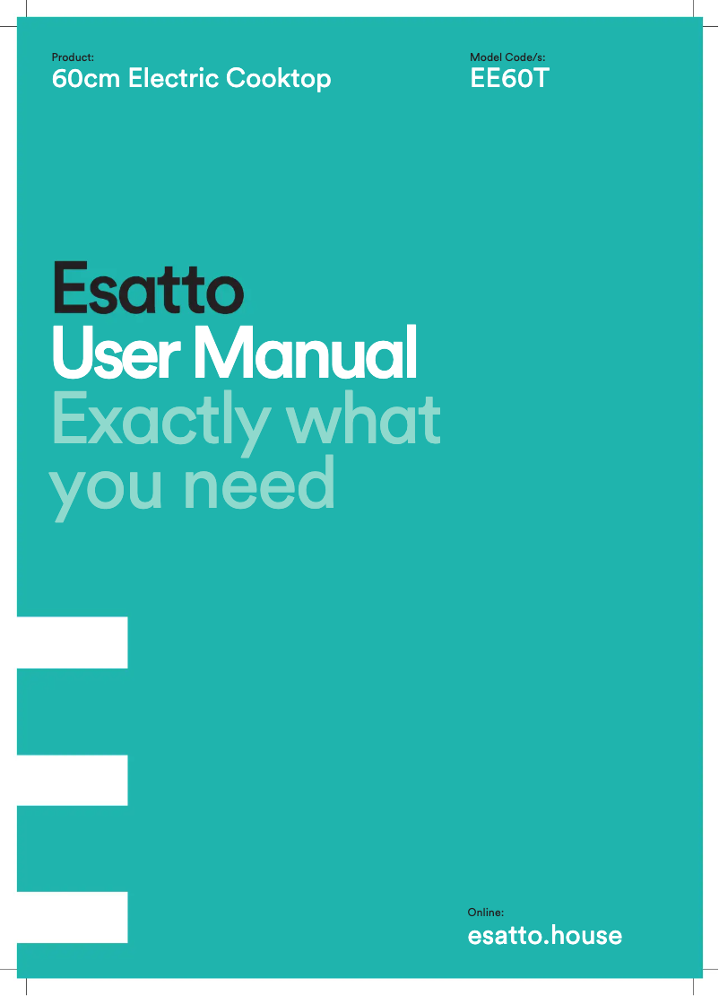 Page 1 of the manual User Manual Esatto EE60T