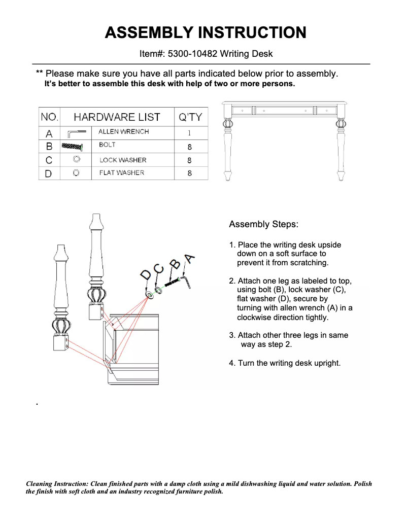 Page 1 of the manual User Manual Hooker 5300-10482